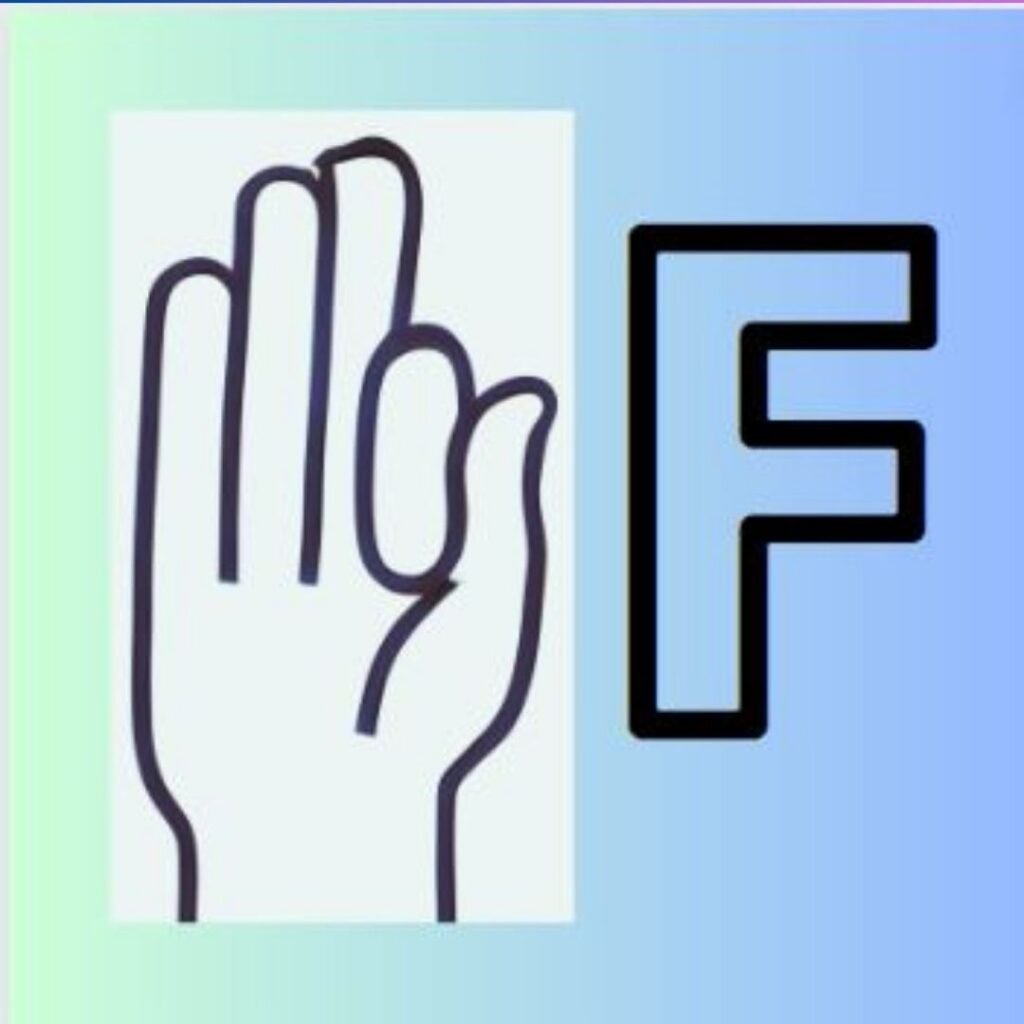 F in Sign Language